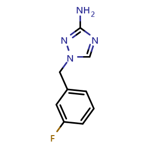 1-[(3-fluorophenyl)methyl]-1h-1,2,4-triazol-3-amine