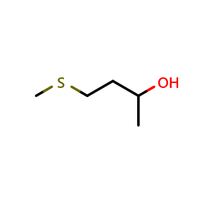Chemical structure of 4-(Methylsulfanyl)butan-2-ol , CAS 13296-23-6, AChemBlock X199450