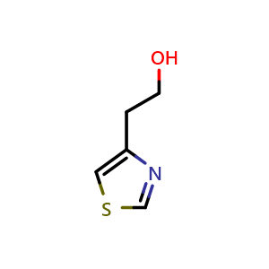 Chemical structure of 2-(1,3-Thiazol-4-yl)ethan-1-ol , CAS 180207-28-7, AChemBlock X199460