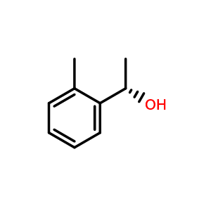 Chemical structure of (1s)-1-(2-Methylphenyl)ethan-1-ol , CAS 51100-05-1, AChemBlock X199514
