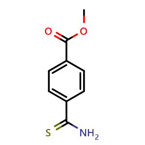 Chemical structure of Methyl 4-carbamothioylbenzoate , CAS 80393-38-0, AChemBlock X199525