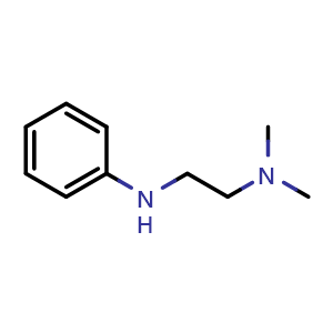 Chemical structure of Dimethyl[2-(phenylamino)ethyl]amine , CAS 6711-46-2, AChemBlock X199526