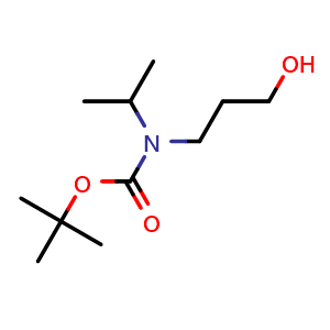 Chemical structure of Tert-butyl n-(3-hydroxypropyl)-n-(propan-2-yl)carbamate , CAS 873437-13-9, AChemBlock X199533