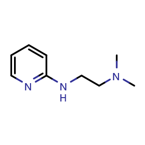 Chemical structure of n-[2-(dimethylamino)ethyl]pyridin-2-amine , CAS 23826-72-4, AChemBlock X199535