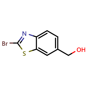 Chemical structure of (2-Bromobenzo[d]thiazol-6-yl)methanol , CAS 214337-28-7, AChemBlock X199559