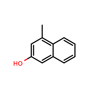 Chemical structure of 4-Methylnaphthalen-2-ol , CAS 26207-06-7, AChemBlock X199565