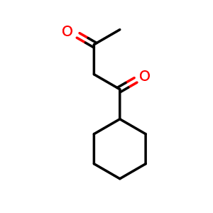 Chemical structure of 1-Cyclohexylbutane-1,3-dione , CAS 15972-15-3, AChemBlock X199597