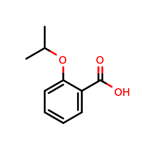 Chemical structure of 2-(Propan-2-yloxy)benzoic acid , CAS 63635-26-7, AChemBlock X199598