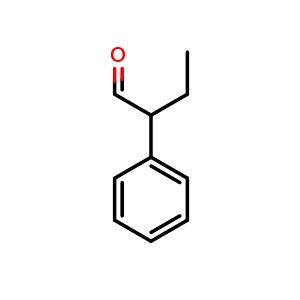 Chemical structure of 2-Phenylbutanal , CAS 2439-43-2, AChemBlock X199601