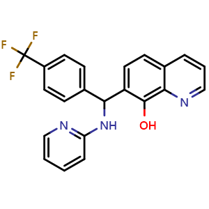 7-{[(pyridin-2-yl)amino][4-(trifluoromethyl)phenyl]methyl}quinolin-8-ol