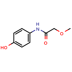 Chemical structure of n-(4-Hydroxyphenyl)-2-methoxyacetamide , CAS 723757-41-3, AChemBlock X199630