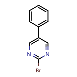 Chemical structure of 2-bromo-5-phenylpyrimidine , CAS 155079-14-4, AChemBlock X199638