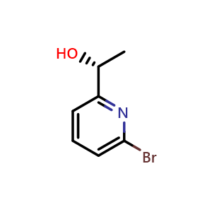 Chemical structure of (R)-1-(6-Bromopyridin-2-yl)ethan-1-ol , CAS 138983-04-7, AChemBlock X199691