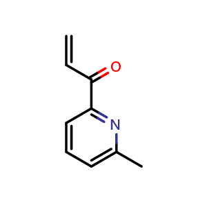 Chemical structure of 1-(6-Methylpyridin-2-yl)prop-2-en-1-one , CAS 1480435-51-5, AChemBlock X199693