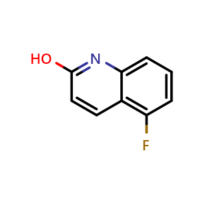 Chemical structure of 5-Fluoroquinolin-2-ol , CAS 643752-95-8, AChemBlock X199727
