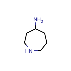 Chemical structure of Azepan-4-amine , CAS 108724-15-8, AChemBlock X199764