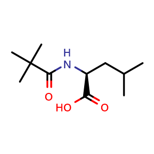 Chemical structure of Pivaloylleucine , CAS 1801893-44-6, AChemBlock X199815