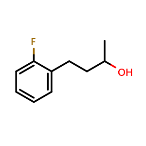 Chemical structure of 4-(2-Fluorophenyl)butan-2-ol , CAS 76727-26-9, AChemBlock X199848