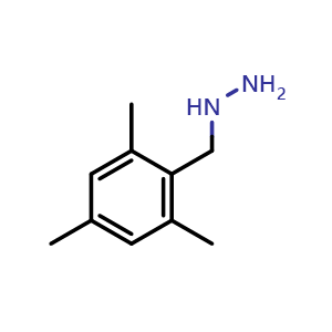 Chemical structure of (2,4,6-Trimethylbenzyl)hydrazine , CAS 143425-78-9, AChemBlock X199866