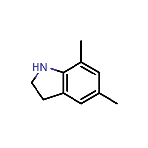 Chemical structure of 5,7-Dimethylindoline , CAS 70555-53-2, AChemBlock X199867