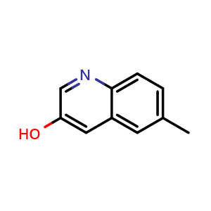 Chemical structure of 6-Methylquinolin-3-ol , CAS 315228-46-7, AChemBlock X199878