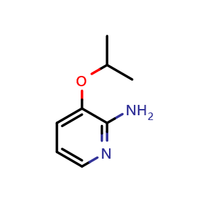 Chemical structure of 3-Isopropoxypyridin-2-amine , CAS 866889-16-9, AChemBlock X199904