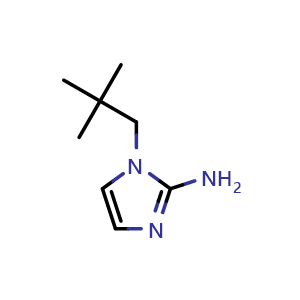 Chemical structure of 1-Neopentyl-1h-imidazol-2-amine , CAS 1250064-49-3, AChemBlock X199905