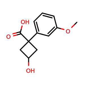 3-Hydroxy-1-(3-methoxyphenyl)cyclobutane-1-carboxylic acid