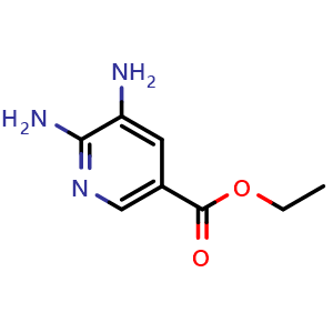 Chemical structure of Ethyl 5,6-diaminonicotinate , CAS 219762-81-9, AChemBlock X199932