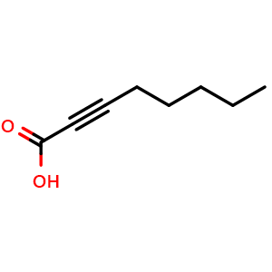 Chemical structure of Oct-2-ynoic acid , CAS 5663-96-7, AChemBlock X199965
