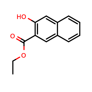 Chemical structure of Ethyl 3-hydroxy-2-naphthoate , CAS 7163-25-9, AChemBlock X199973