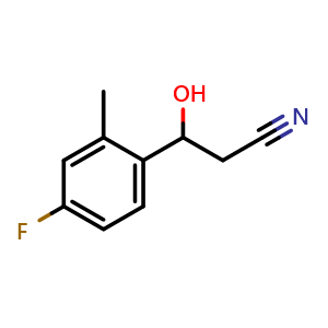 3-(4-Fluoro-2-methylphenyl)-3-hydroxypropanenitrile