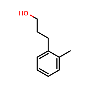 Chemical structure of 3-(o-Tolyl)propan-1-ol , CAS 14902-36-4, AChemBlock X200090