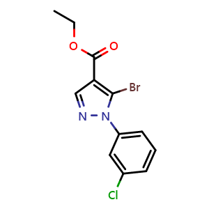 Ethyl 5-bromo-1-(3-chlorophenyl)-1H-pyrazole-4-carboxylate