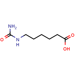 Chemical structure of 6-(Carbamoylamino)hexanoic acid , CAS 1468-42-4, AChemBlock X200115