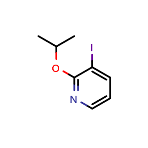 Chemical structure of 3-Iodo-2-isopropoxypyridine , CAS 766557-61-3, AChemBlock X200217