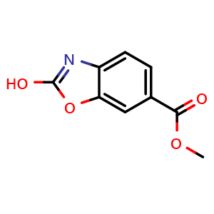Chemical structure of Methyl 2-hydroxybenzo[d]oxazole-6-carboxylate , CAS 72752-80-8, AChemBlock X200227