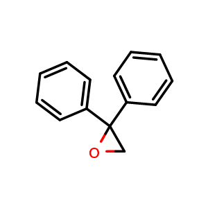 Chemical structure of 2,2-Diphenyloxirane , CAS 882-59-7, AChemBlock X200235