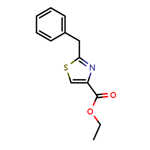 Chemical structure of Ethyl 2-Benzylthiazole-4-carboxylate , CAS 83553-49-5, AChemBlock X200236