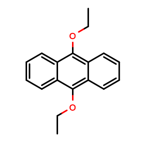Chemical structure of 9,10-Diethoxyanthracene , CAS 68818-86-0, AChemBlock X200237
