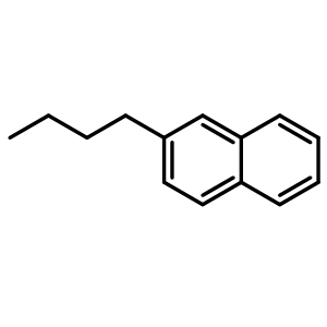Chemical structure of 2-Butylnaphthalene , CAS 1134-62-9, AChemBlock X200303