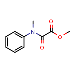 Chemical structure of Methyl 2-(methyl(phenyl)amino)-2-oxoacetate , CAS 137409-99-5, AChemBlock X200319