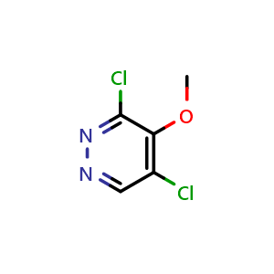 Chemical structure of 3,5-Dichloro-4-methoxy-pyridazine , CAS 2288-74-6, AChemBlock X200347