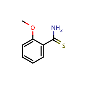 Chemical structure of 2-Methoxybenzothioamide , CAS 42590-97-6, AChemBlock X200391