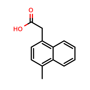 Chemical structure of 2-(4-Methylnaphthalen-1-yl)acetic acid , CAS 25178-74-9, AChemBlock X200422