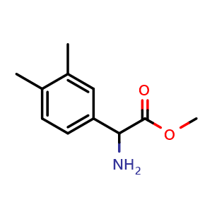 Chemical structure of Methyl 2-amino-2-(3,4-dimethylphenyl)acetate , CAS 750563-26-9, AChemBlock X200437