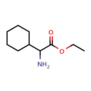 Chemical structure of Ethyl 2-amino-2-cyclohexylacetate , CAS 91016-81-8, AChemBlock X200447