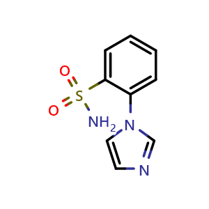Chemical structure of 2-(1h-Imidazol-1-yl)benzenesulfonamide , CAS 1094671-87-0, AChemBlock X200472