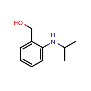 Chemical structure of (2-(Isopropylamino)phenyl)methanol , CAS 106898-71-9, AChemBlock X200489