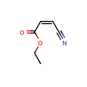 Chemical structure of (Z)-Ethyl 3-cyanoacrylate , CAS 40594-97-6, AChemBlock X200514